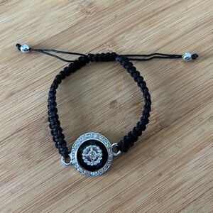 Adjustable woven “snap” bracelet